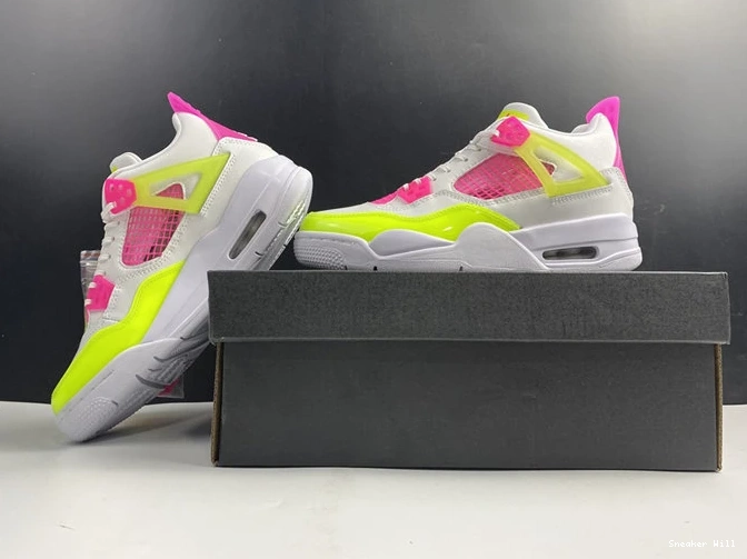 GoodFit CV7808-100 884 Lemon Pink Jordan4 White 0619